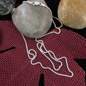 22 inch Italian Sterling Popcorn Chain